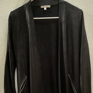 Women’s black suede blazer